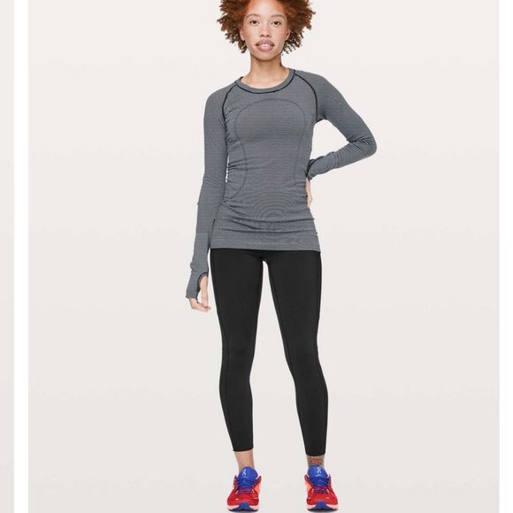 Lululemon Fast & Free 7/8 Tight Black 8 - Picture 3 of 10